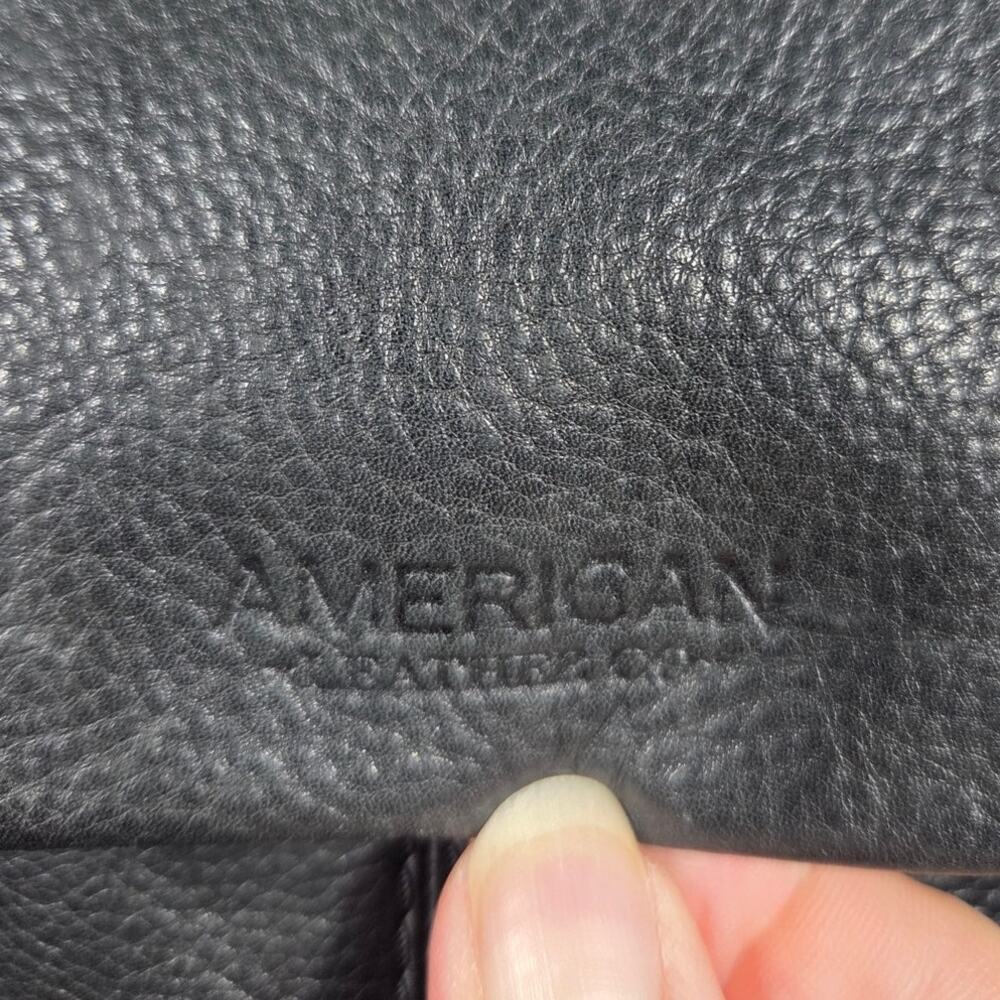 American Leather Co Black Leather Backpack Purse - Picture 2 of 16